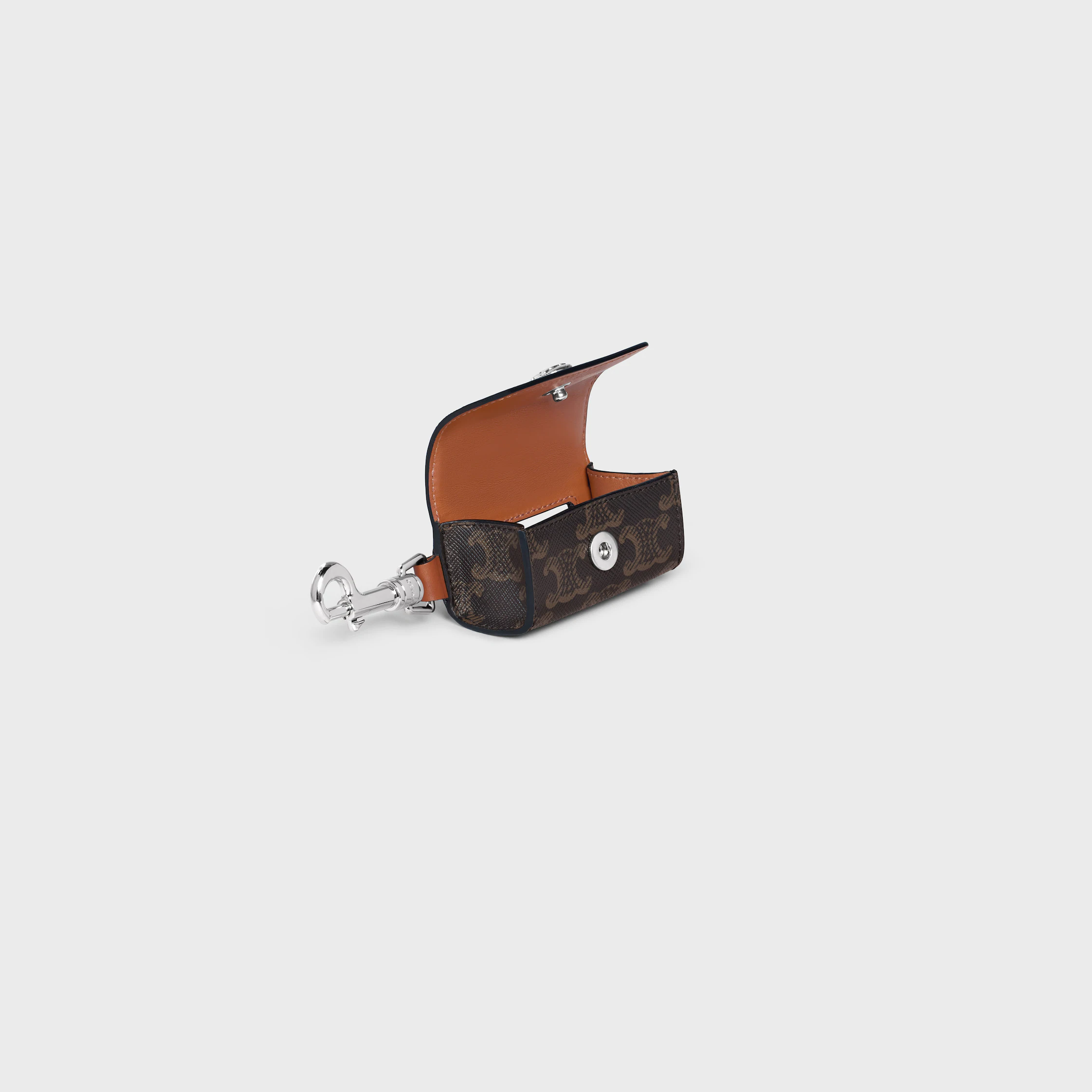 Suporte para Bolsas de Cão em Tela Triomphe e Couro de Bezerro