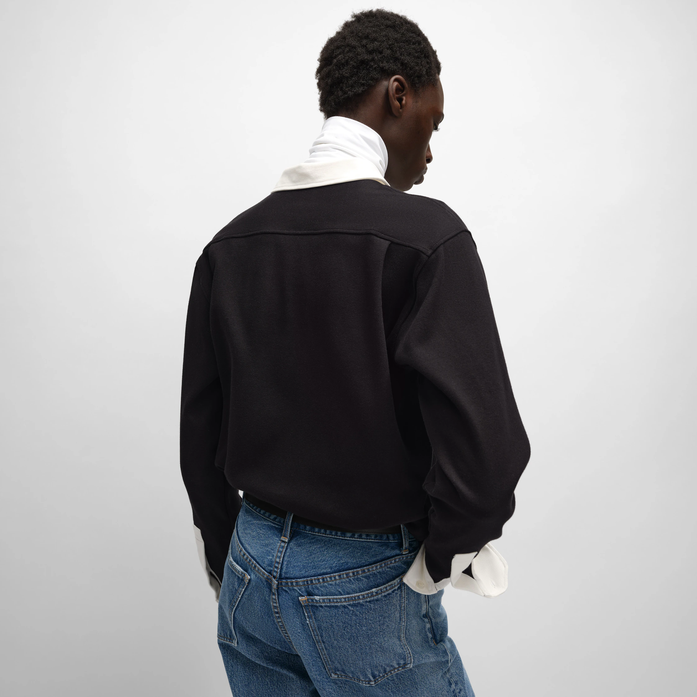 CAMISA POLO EM MALHA DE COTÃO RIBADA