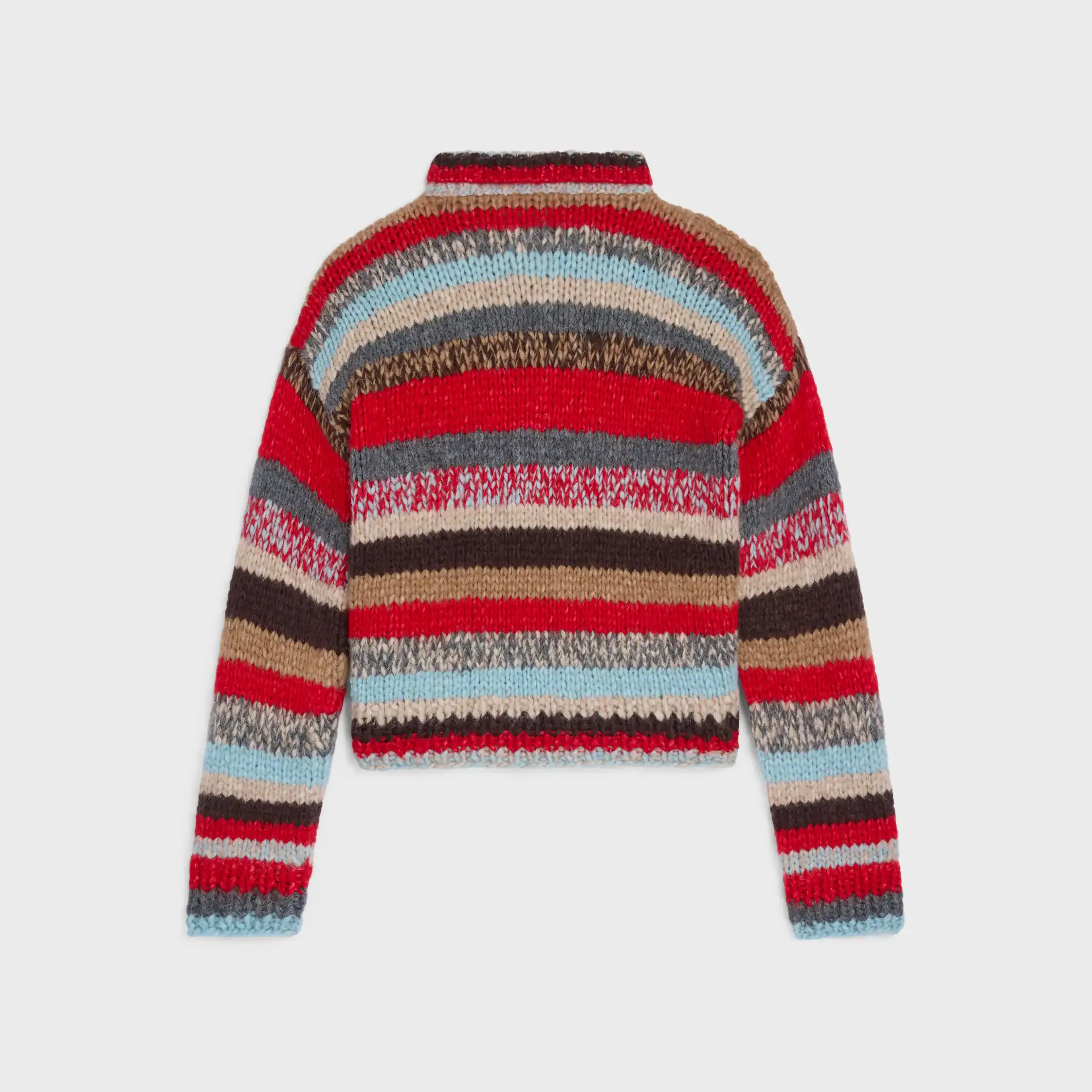 polo sweater IN MOULINE ALPACA E LÃ?NHA