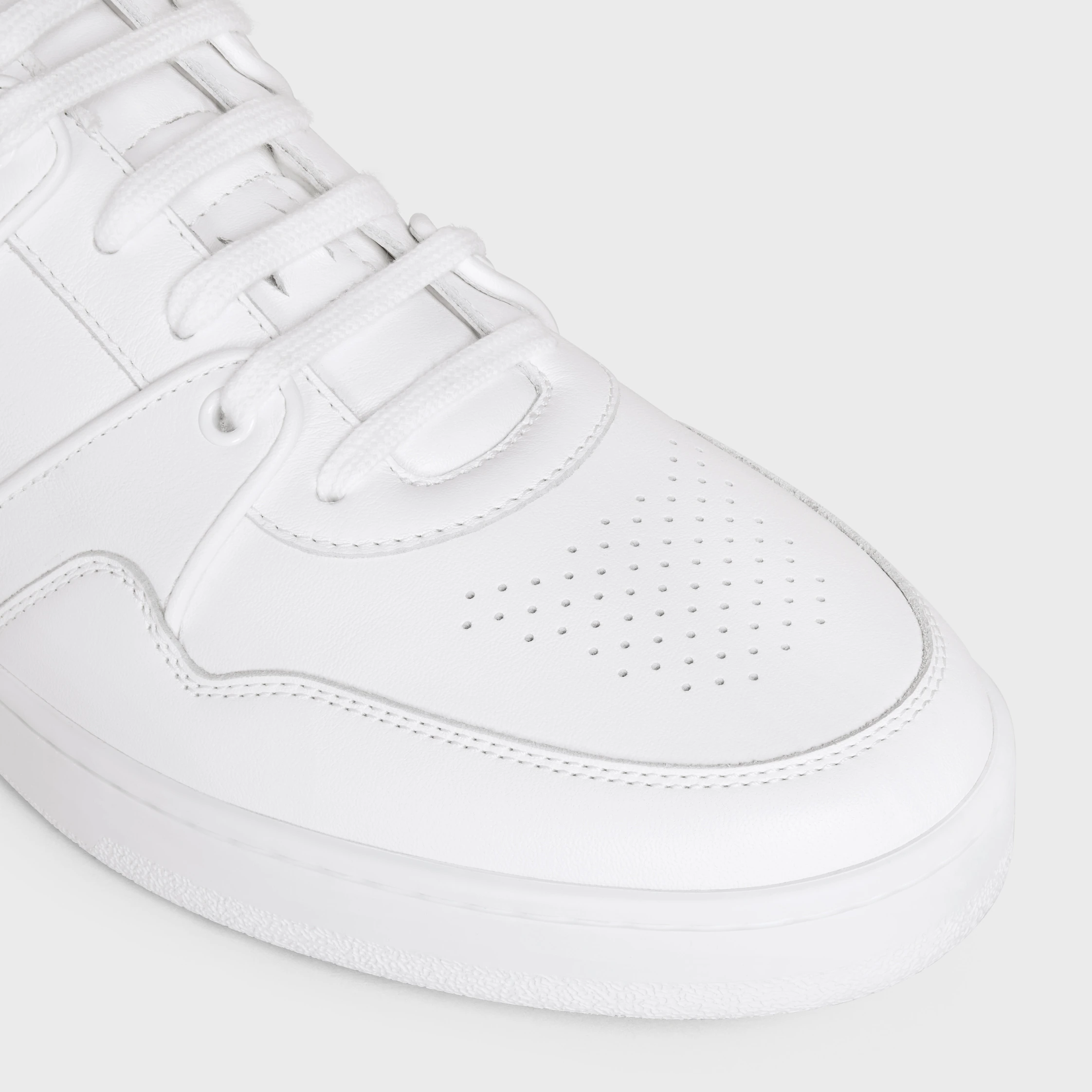 TÊNIS CELINE TRAINER CT-04 BAIXO COM LAÇO EM COURO DE VACA