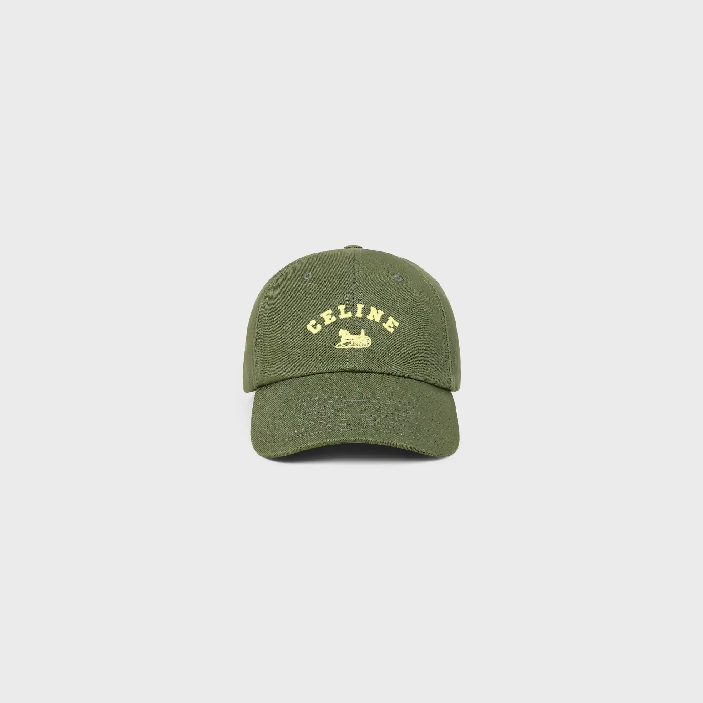 boné celine richelieu cap em algodão twill