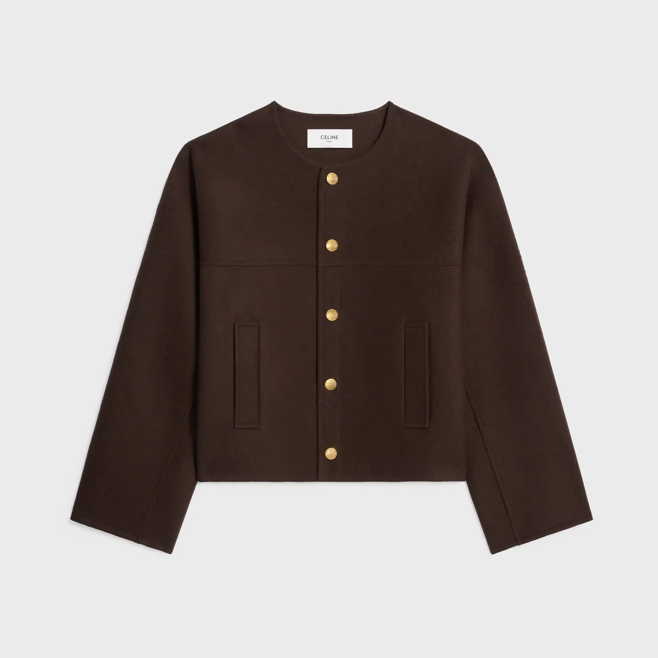 jaqueta cardigan EM CASHMERE DUPLO FIO