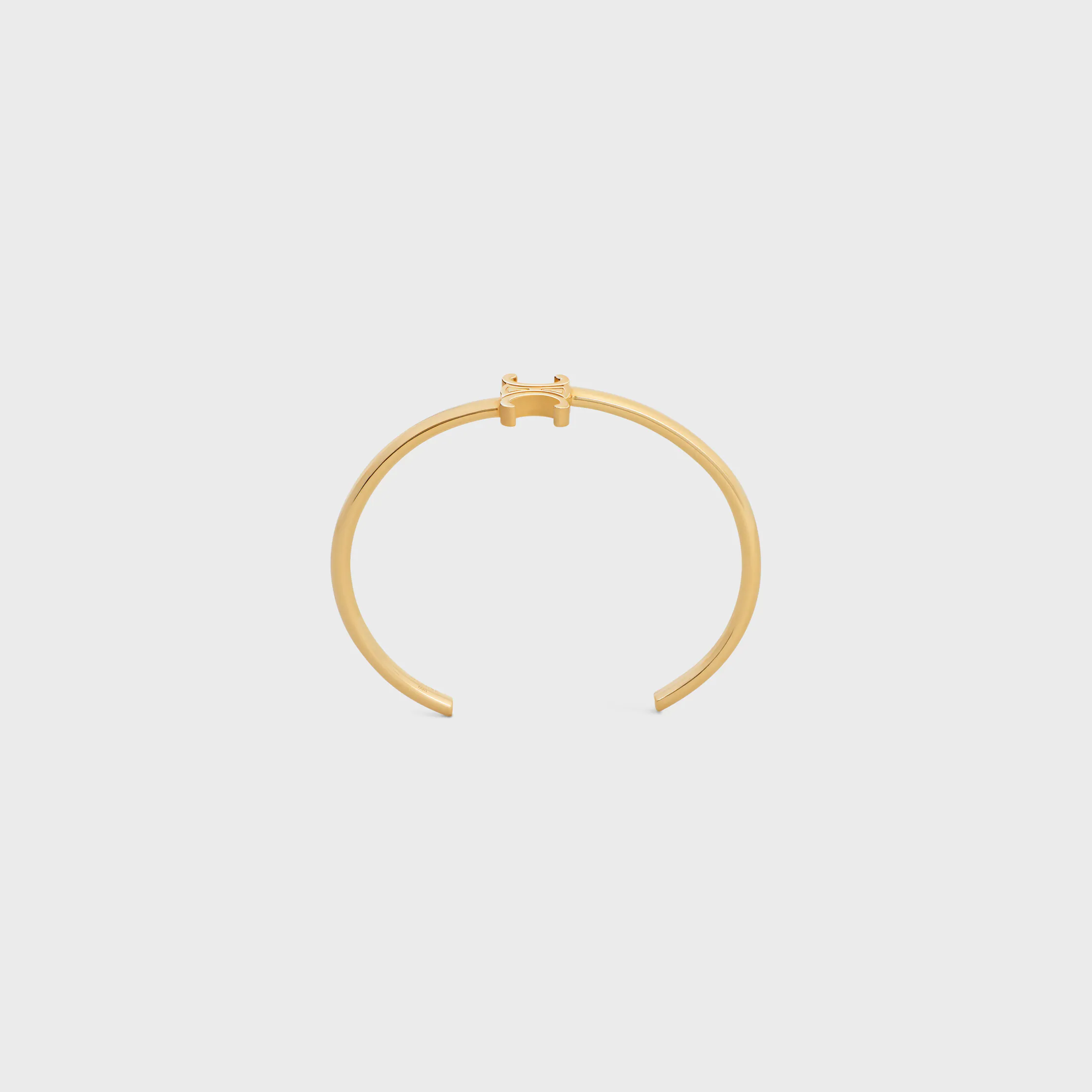 Pulseira Assimétrica Triomphe em Latão com Acabamento Dourado