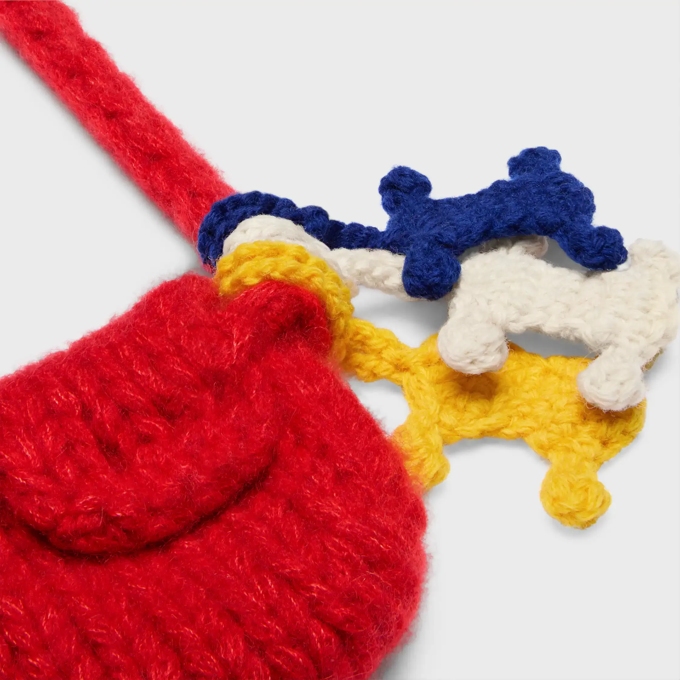 bolsa em cashmere e seda