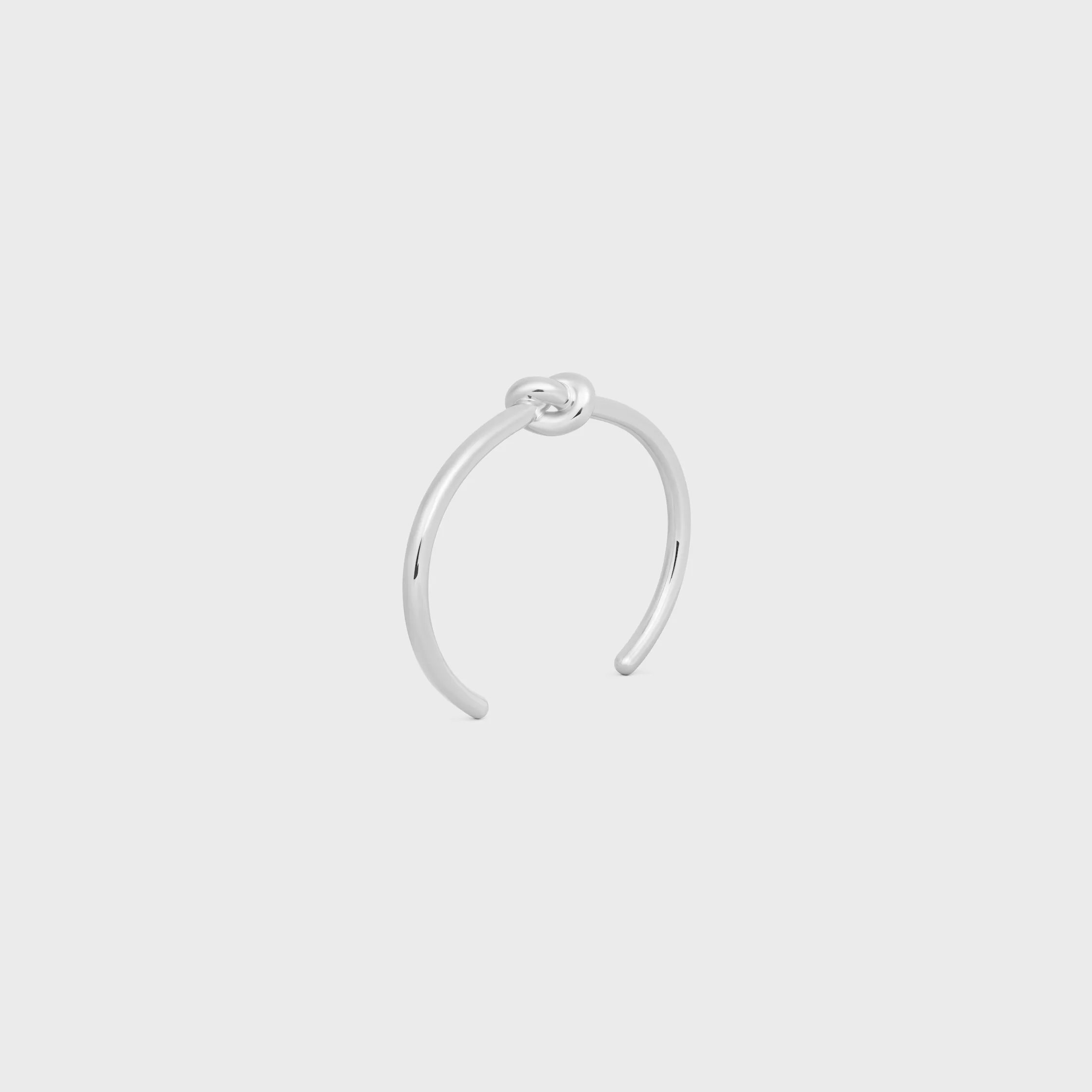 Pulseira com Nó em Latão com Acabamento em Ródio