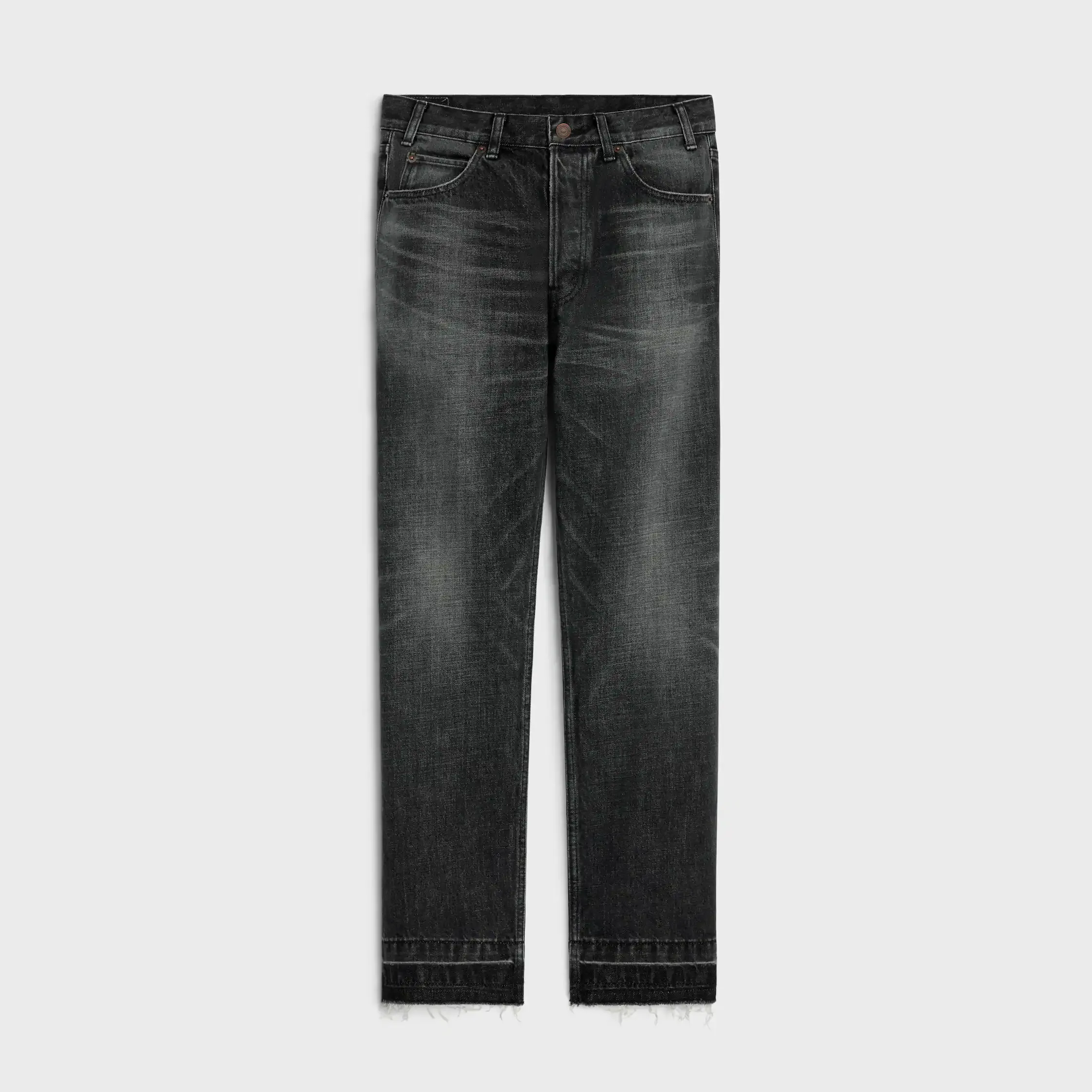 calças wesley em lavagem denim preto ice rinse