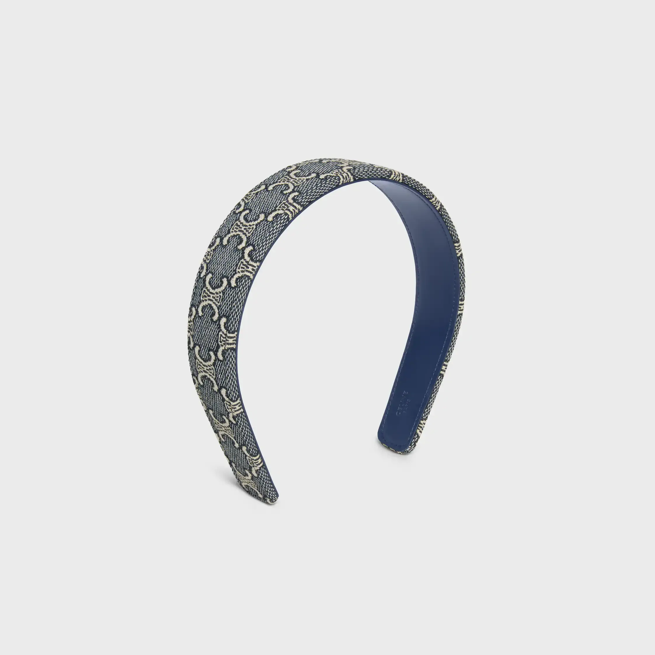 Tiara Celine Jacquard Triomphe em Algodão, Poliamida, Poliéster e Couro de Vitela