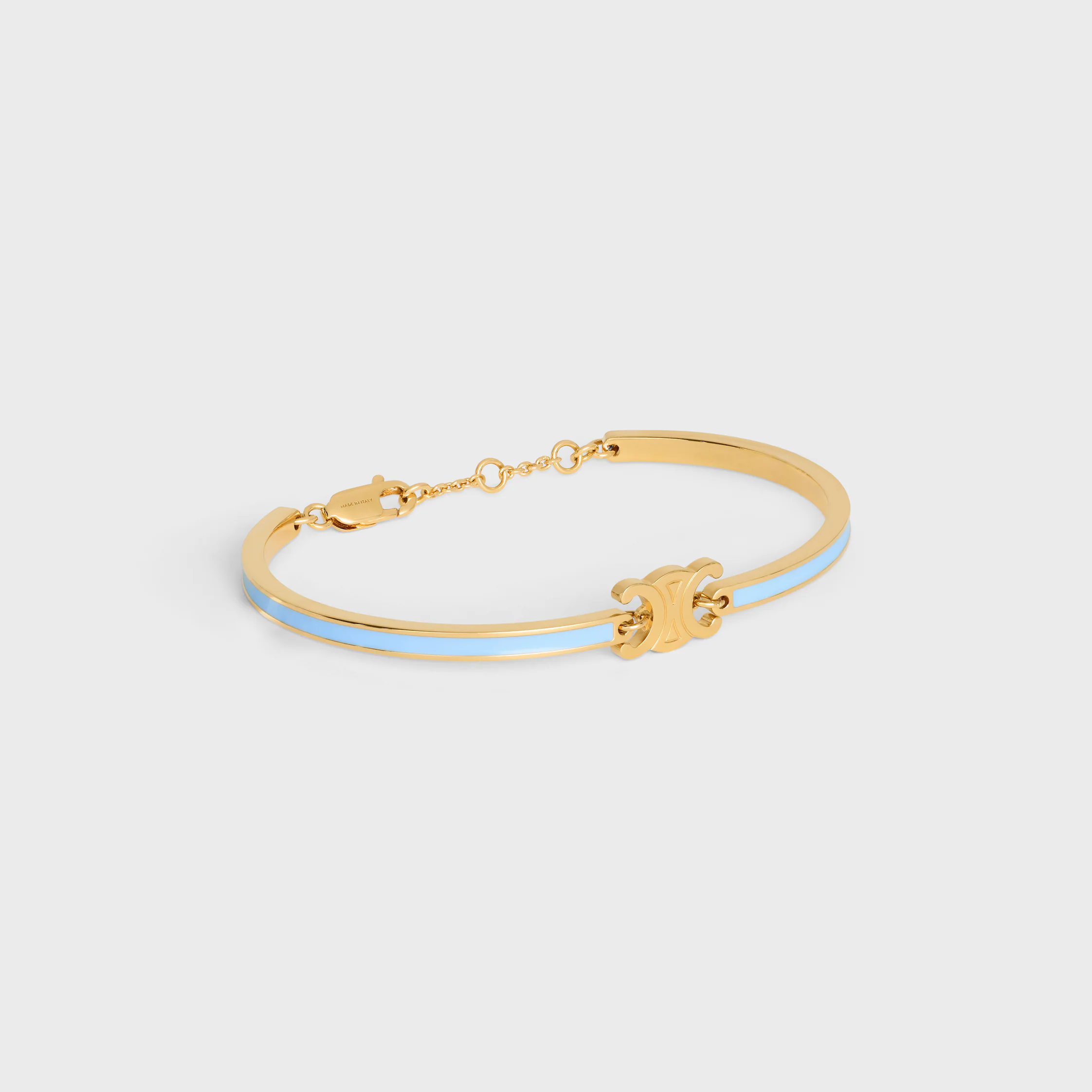 Pulseira Articulada Triomphe em Esmalte e Latão com Acabamento Dourado