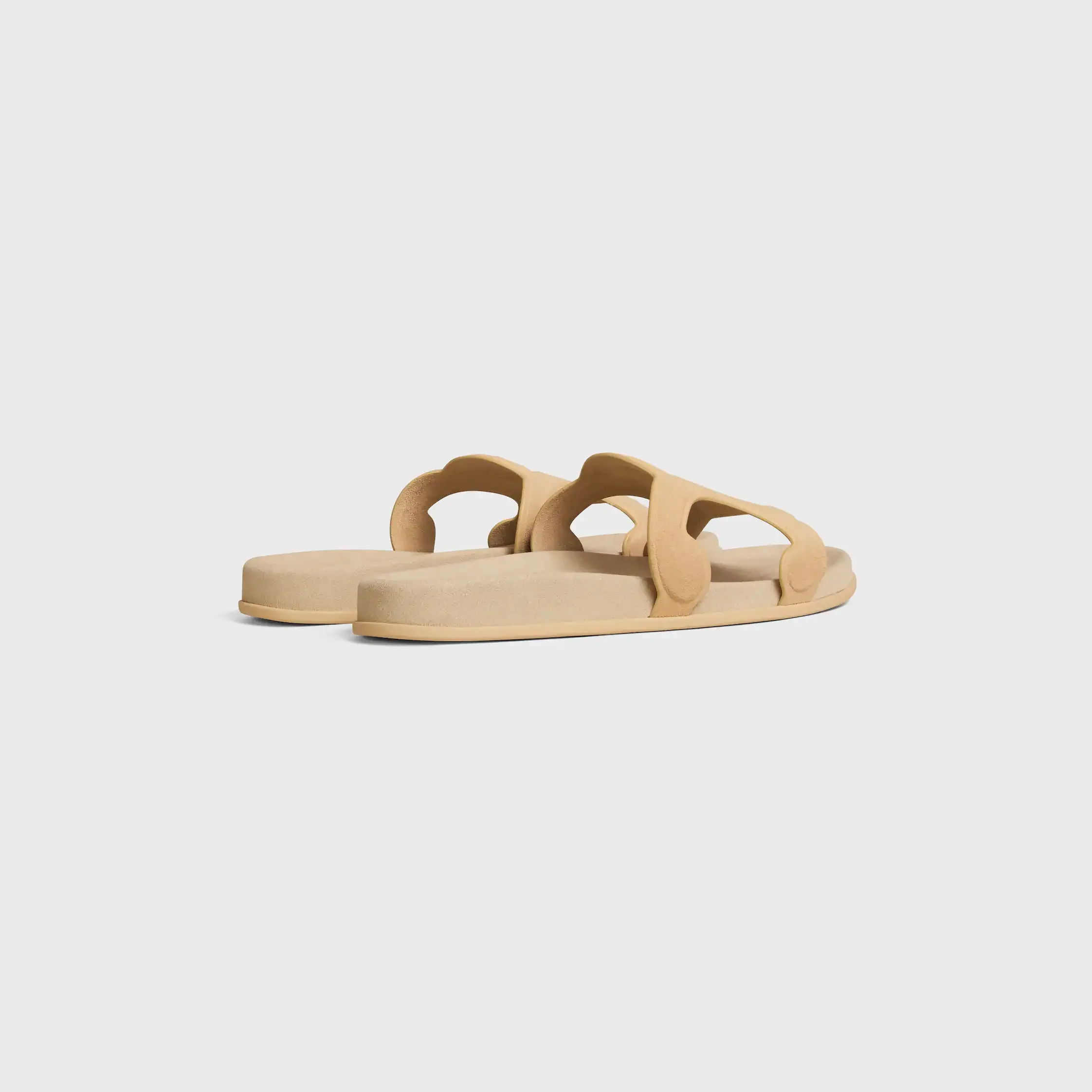TRIOMPHE SLIDE EM COURO DE VACA SUEDE