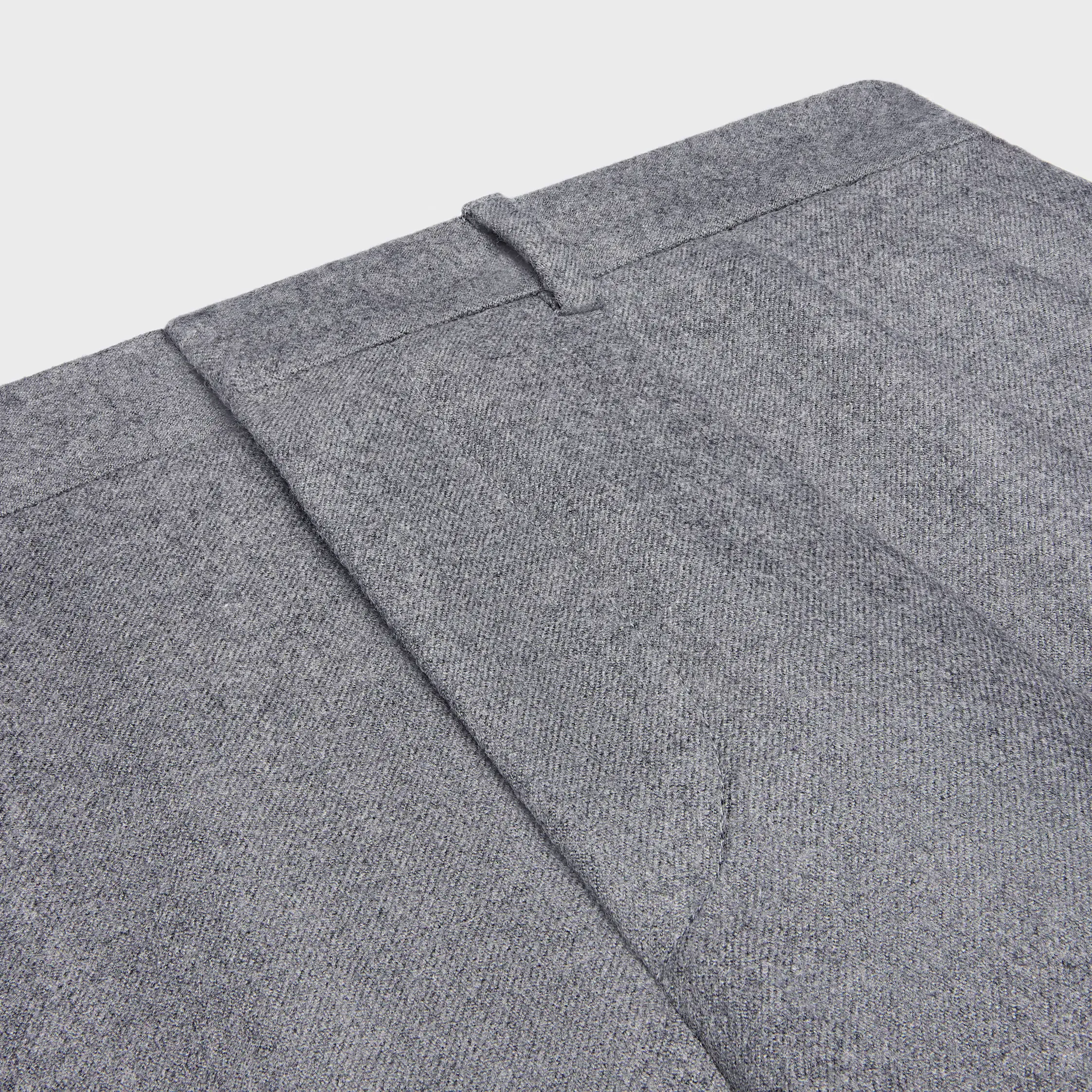 calças com pregas EM FLANELA DE CASHMERE