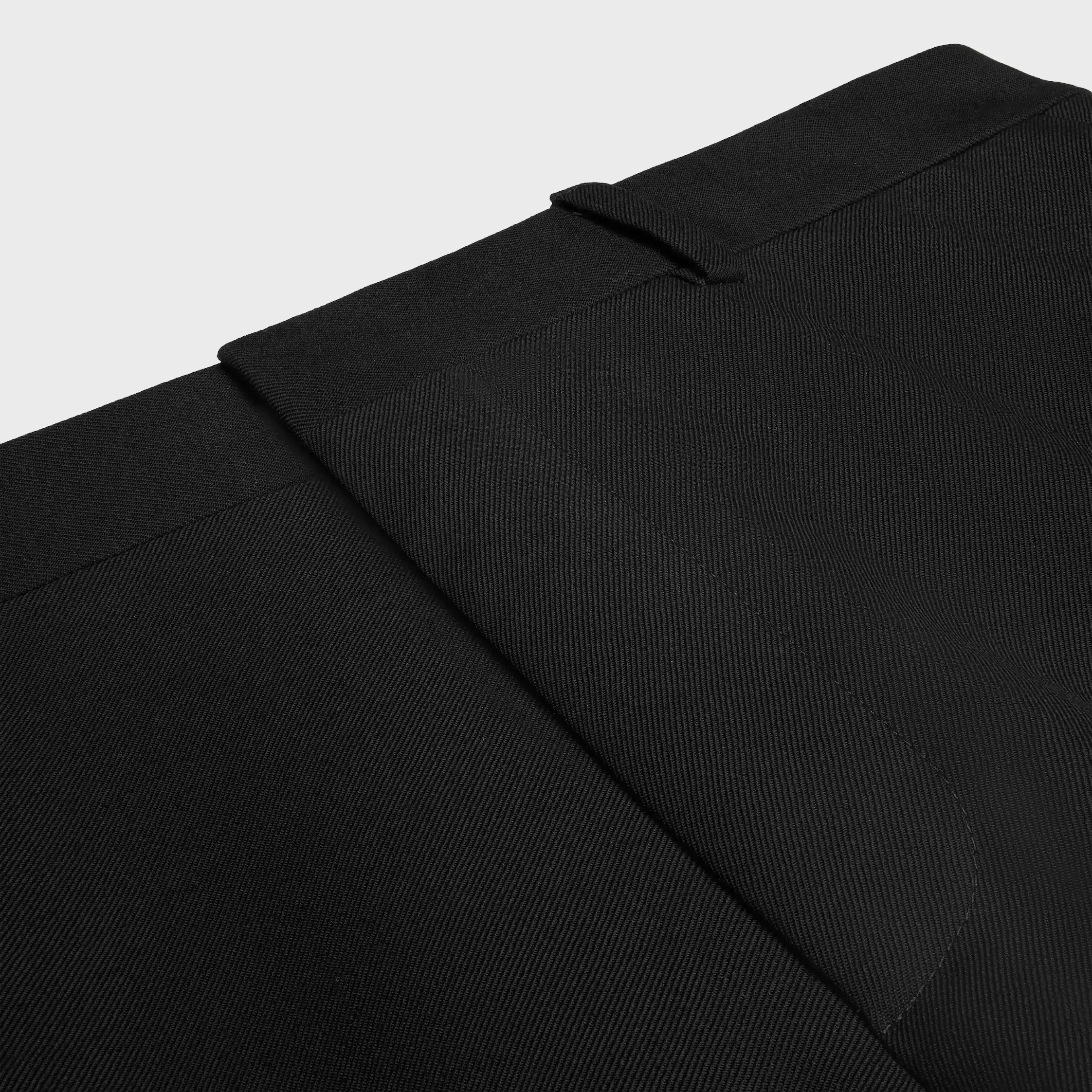 calças longas em gabardine de lã
