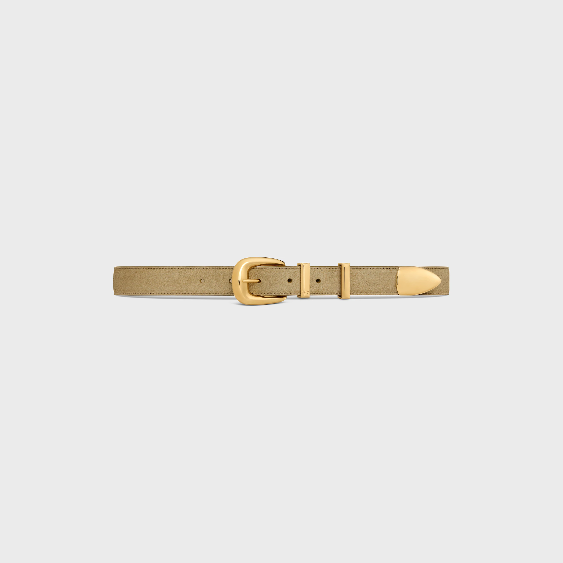 Cinto Western 25MM em Couro de Vitela Suede