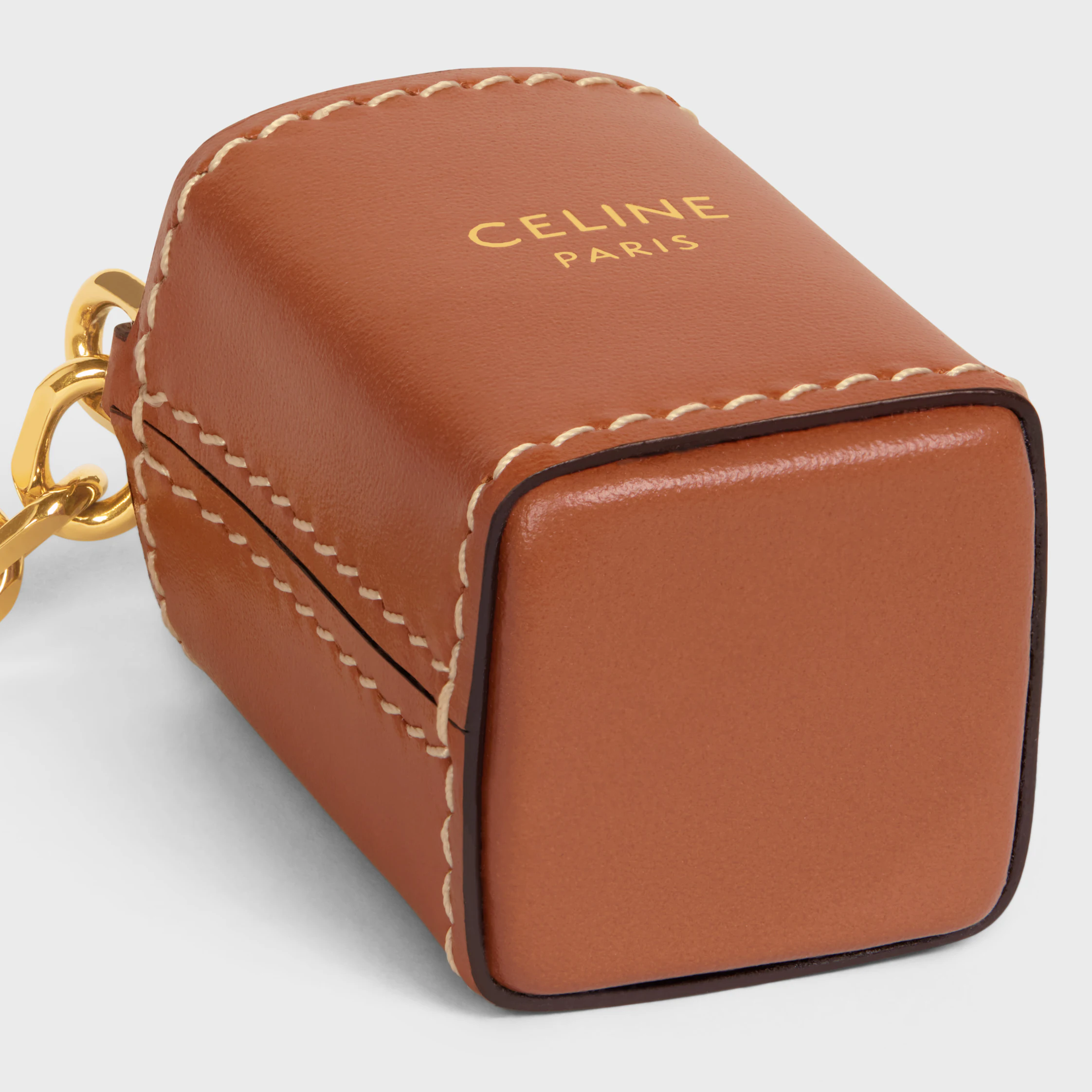 Miniatura de Suporte para Perfume em Couro de Novilho