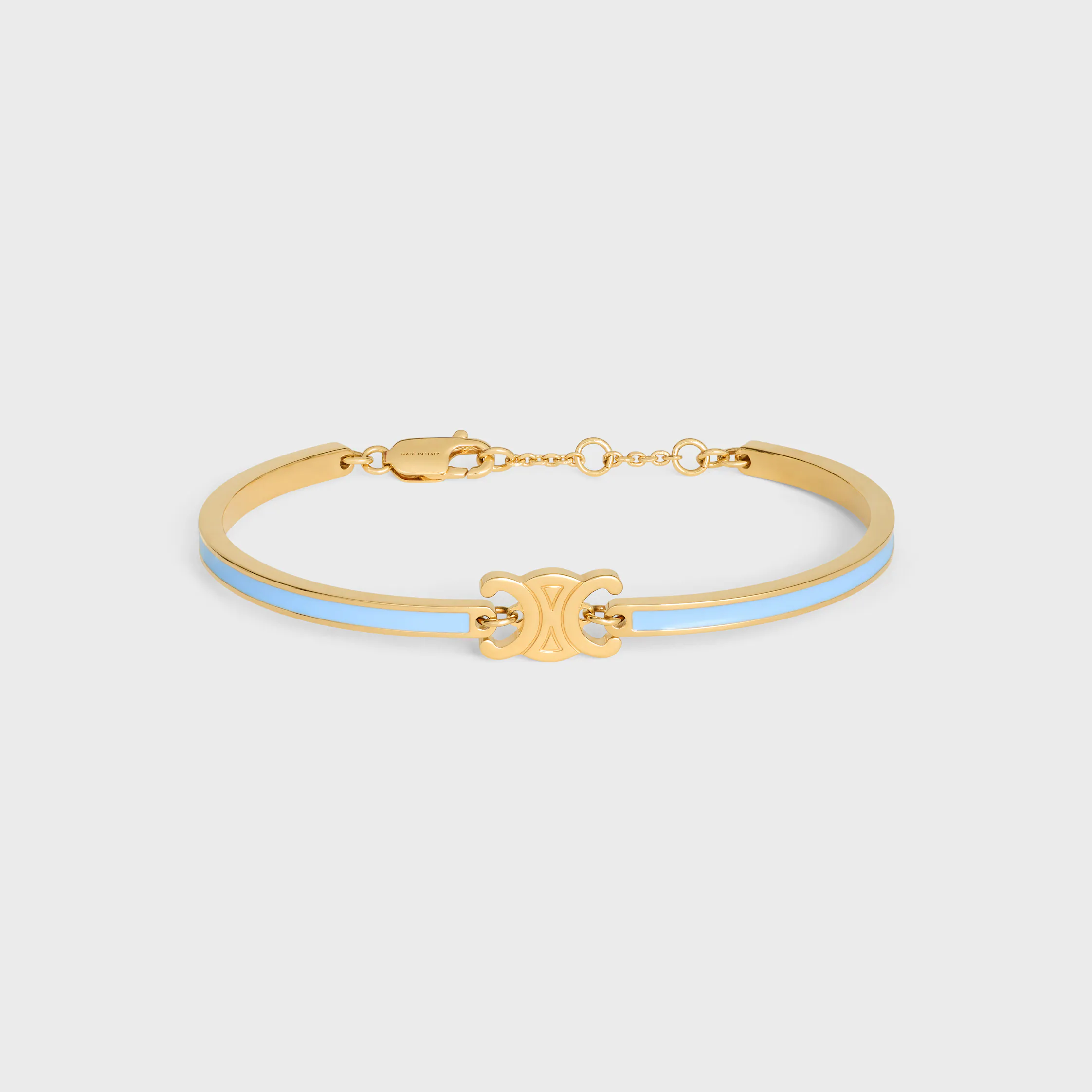 Pulseira Articulada Triomphe em Esmalte e Latão com Acabamento Dourado