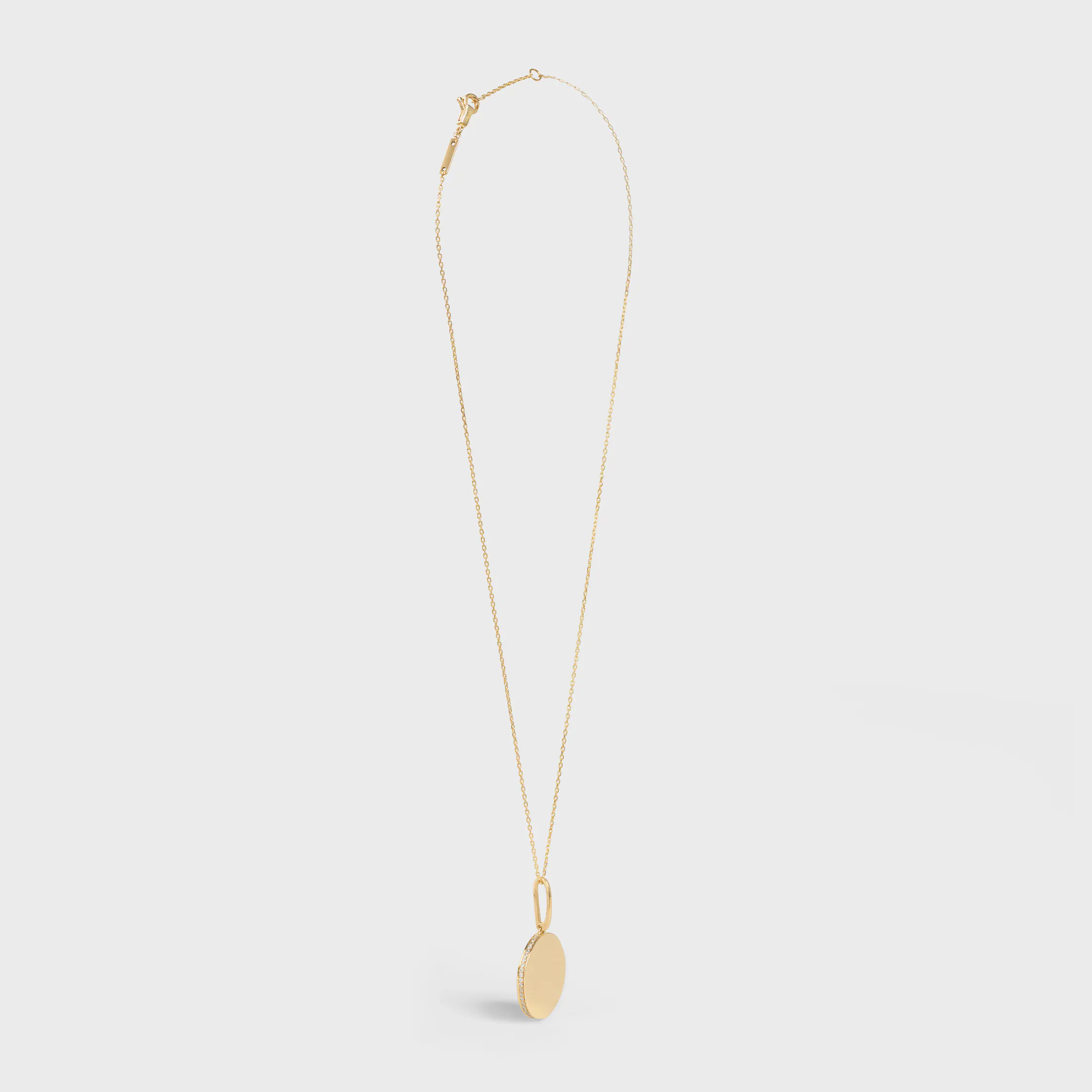 Pingente Celine Colar Pequeno em Ouro Amarelo e Diamantes