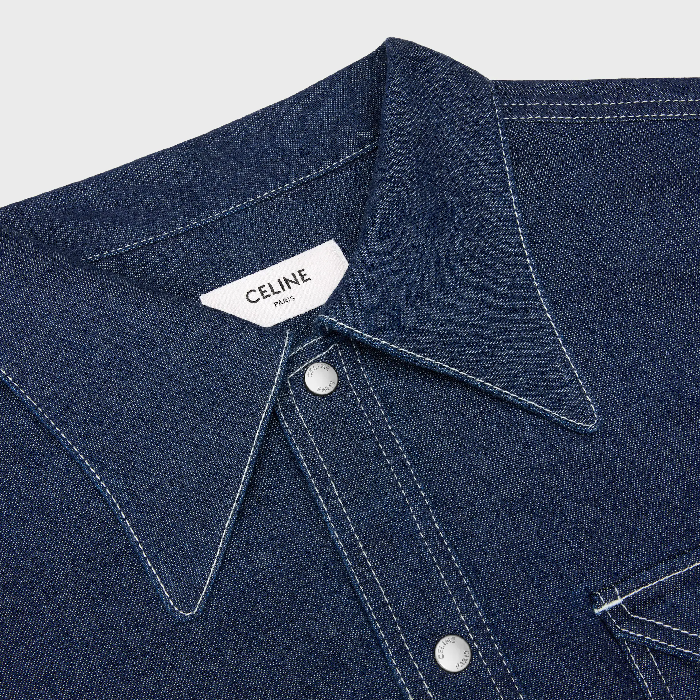 CAMISA EM ALGODÃO DENIM