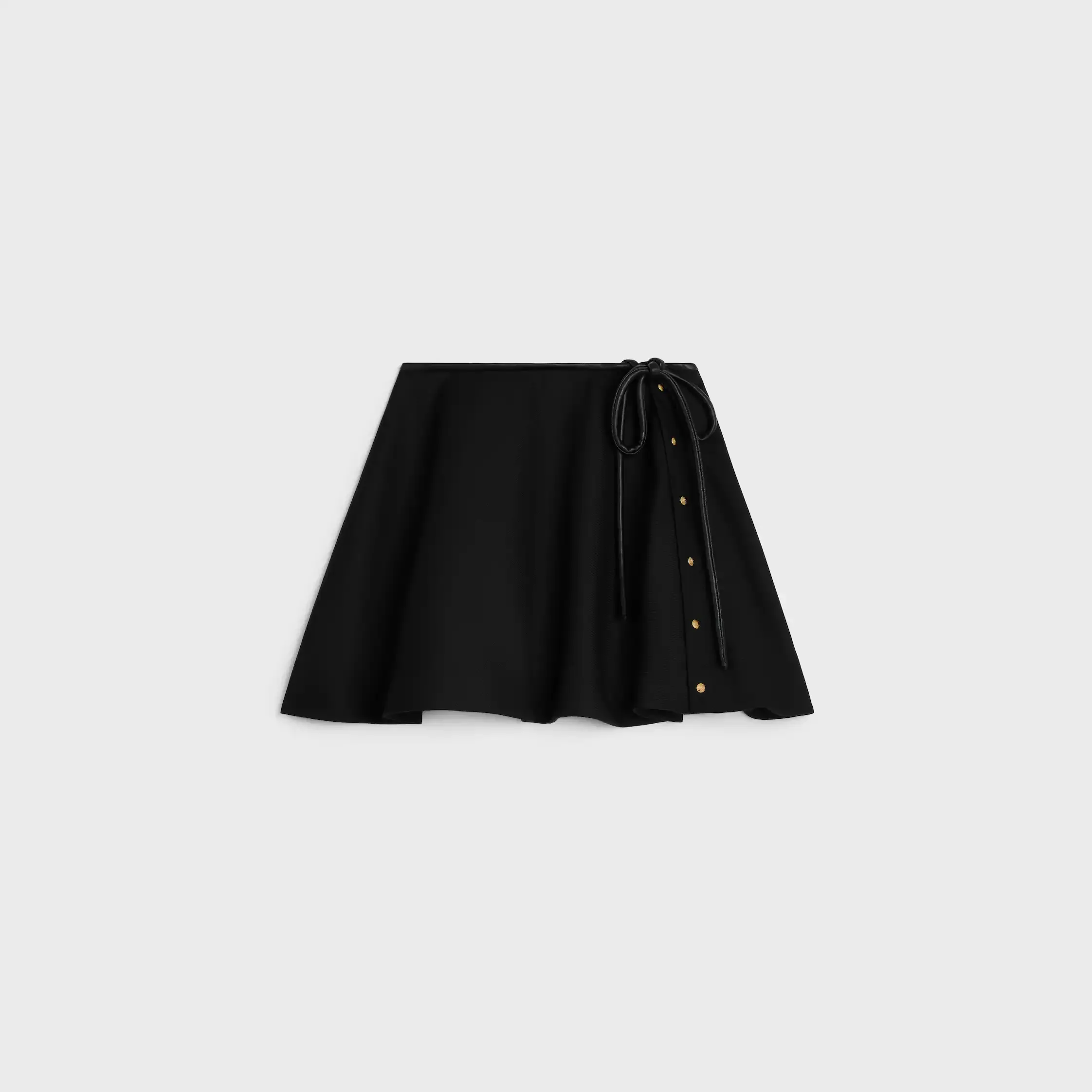 saia peplum em lã de mohair
